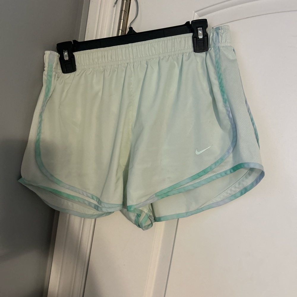 mint green Nike shorts size L